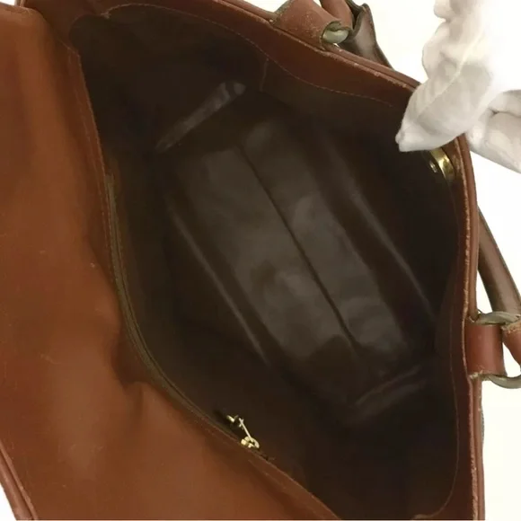BALLY B Logo PVC/Leather Handbag